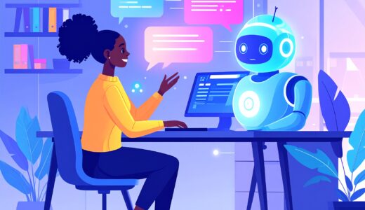 ひらめきの電球が輝くクリエイティブな人物のイラスト