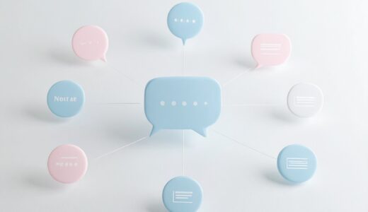 ChatGPTとさまざまな無料ツールがつながっているイメージのモノクロ線画